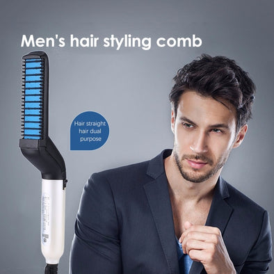 Multifunctional Hair Styler Electric Hot Comb and Beard Straightening Brush